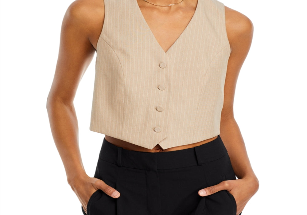 Wayf Frances Vest Beige