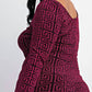 The Curve La - Plus Size Scoop Neck Short Dress