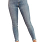 Judy Blue - Mid Rise Release Waistband Detail Skinny Jeans