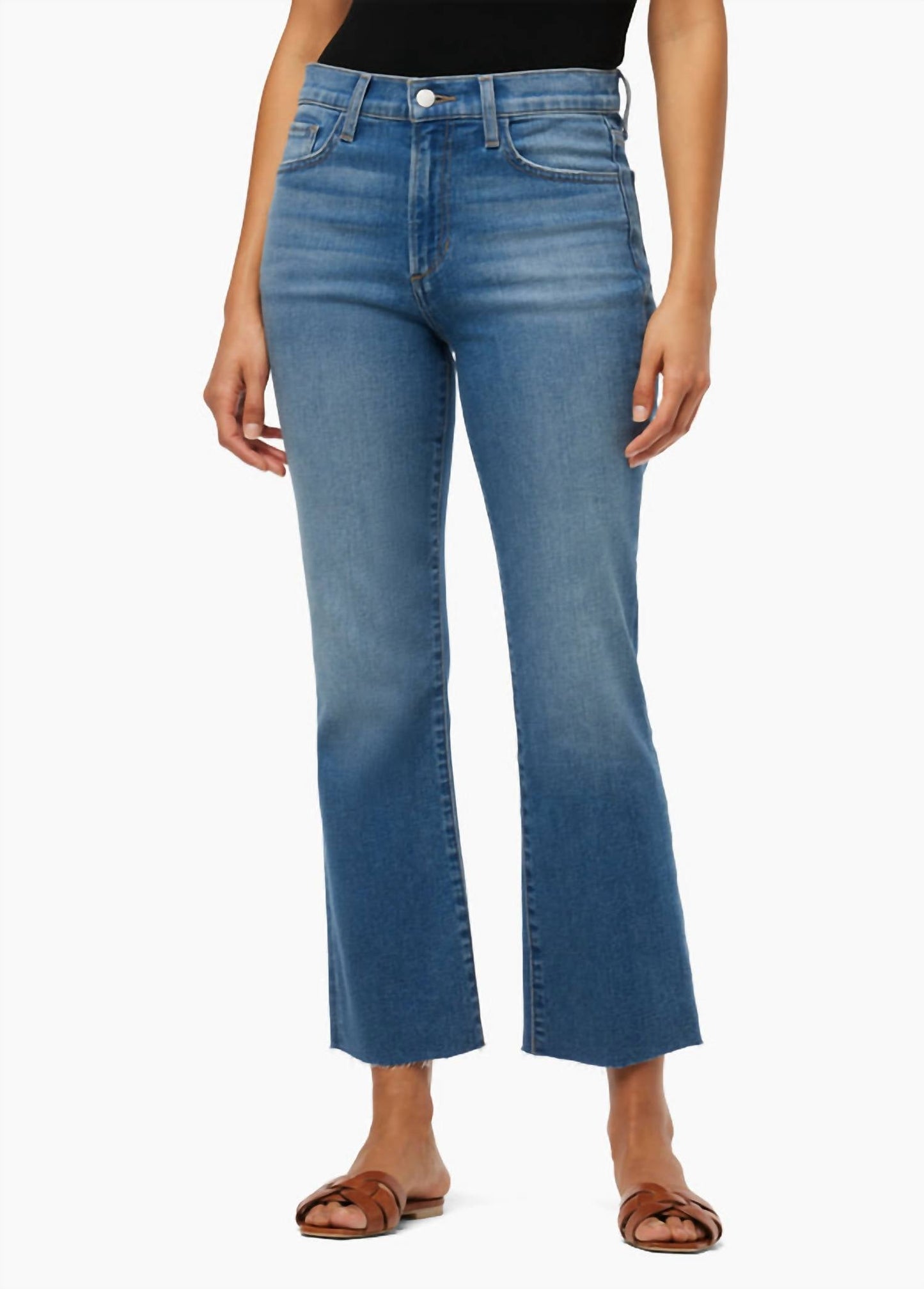 Joe'S Jeans - Callie Cropped Bootcut Raw Hem Jeans