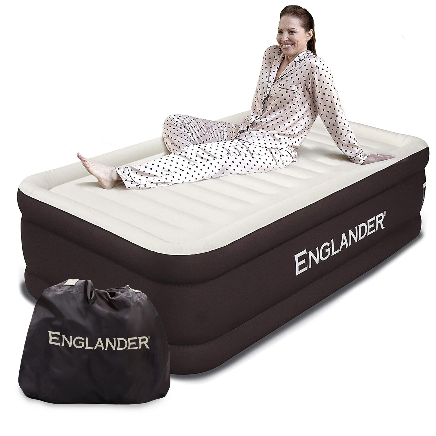 Double High Inflatable Bed for Home, Travel & Camping