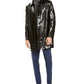 Men's Black Faux Fur Lined Coat