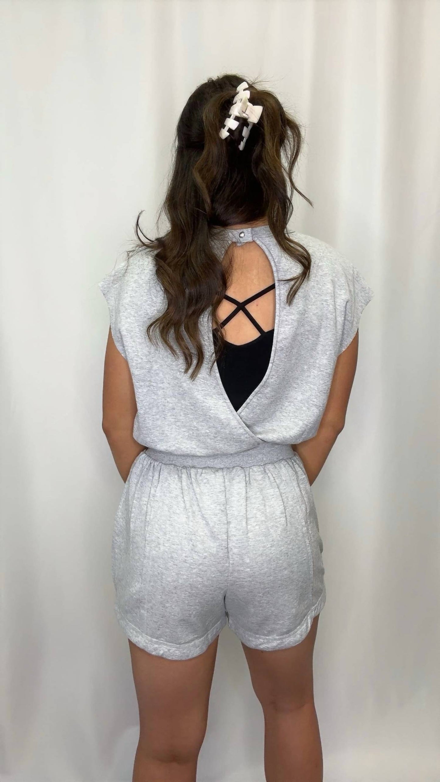 Very J - Washed Knit Romper
