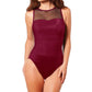 Miraclesuit - DD-Cup Rendezvous Mesh High Neck Underwire One Piece Swimsuit