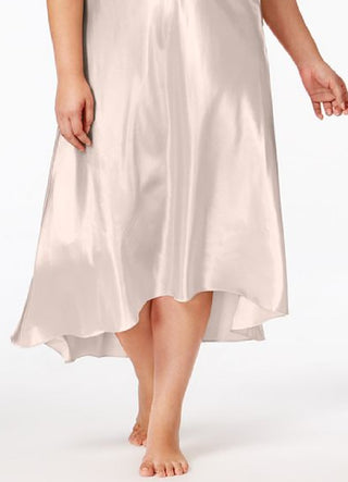 Flora by Flora Nikrooz Women's Satin Stella Lingerie Nightgown Brown Size 2X