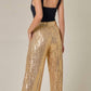 Wisteria Lane - Sequin Wide Leg Pants