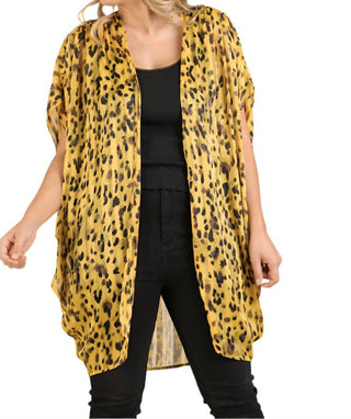Umgee - Animal Print Cocoon Kimono