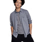 And Now This Men's Regular Fit Solid Knit Shirt Gray Size 2XL