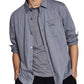And Now This Men's Regular Fit Solid Knit Shirt Gray Size 2XL