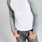 And Now This Men's Raglan Baseball Shirt Green Size Small