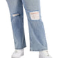 Tinseltown Trendy Women's Wide Leg Jeans Blue Size 18W