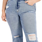 Tinseltown Women's Wide Leg Jeans Blue Size 20W