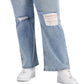 Tinseltown Women's Wide Leg Jeans Blue Size 20W