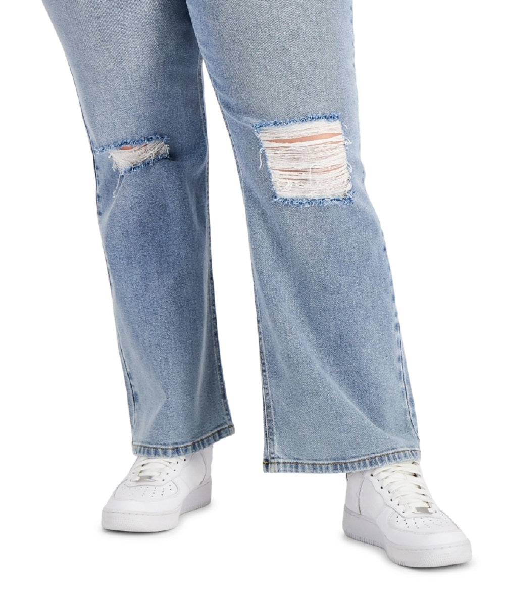 Tinseltown Women's Wide Leg Jeans Blue Size 20W