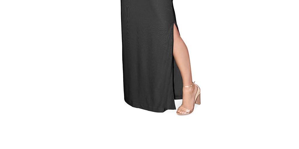 Rachel Roy Women's Harland Jersey Maxi Dress Pink Size X-Large