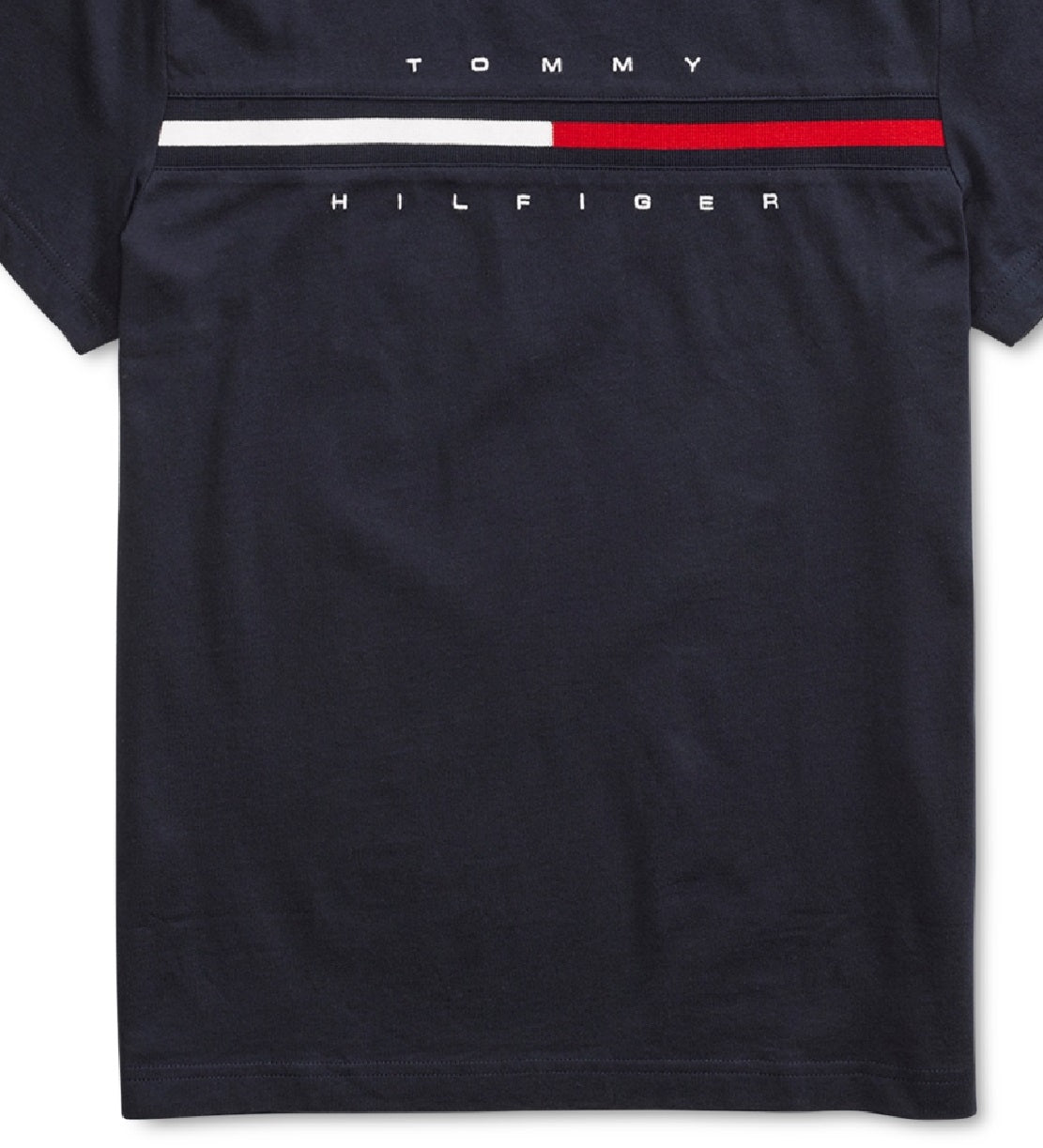 Tommy Hilfiger Men's Tino Magnetic Closure At Shoulders T Shirt Blue Size Small
