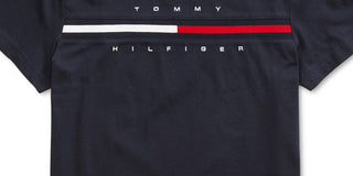 Tommy Hilfiger Men's Tino with Magnetic Closure at Shoulders T-Shirt Blue Size Medium