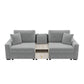 Modular Sofa Couch With Storage Armrest And Center Console