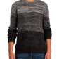 Men's Ombre Regular Fit Crewneck Sweater - Gray