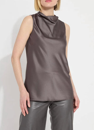 Lysse - Justine Draped Mock Neck Top