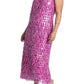 ELOQUII Women's Plus Size Strapless Paillette Dress - 18, Festival Fuschia