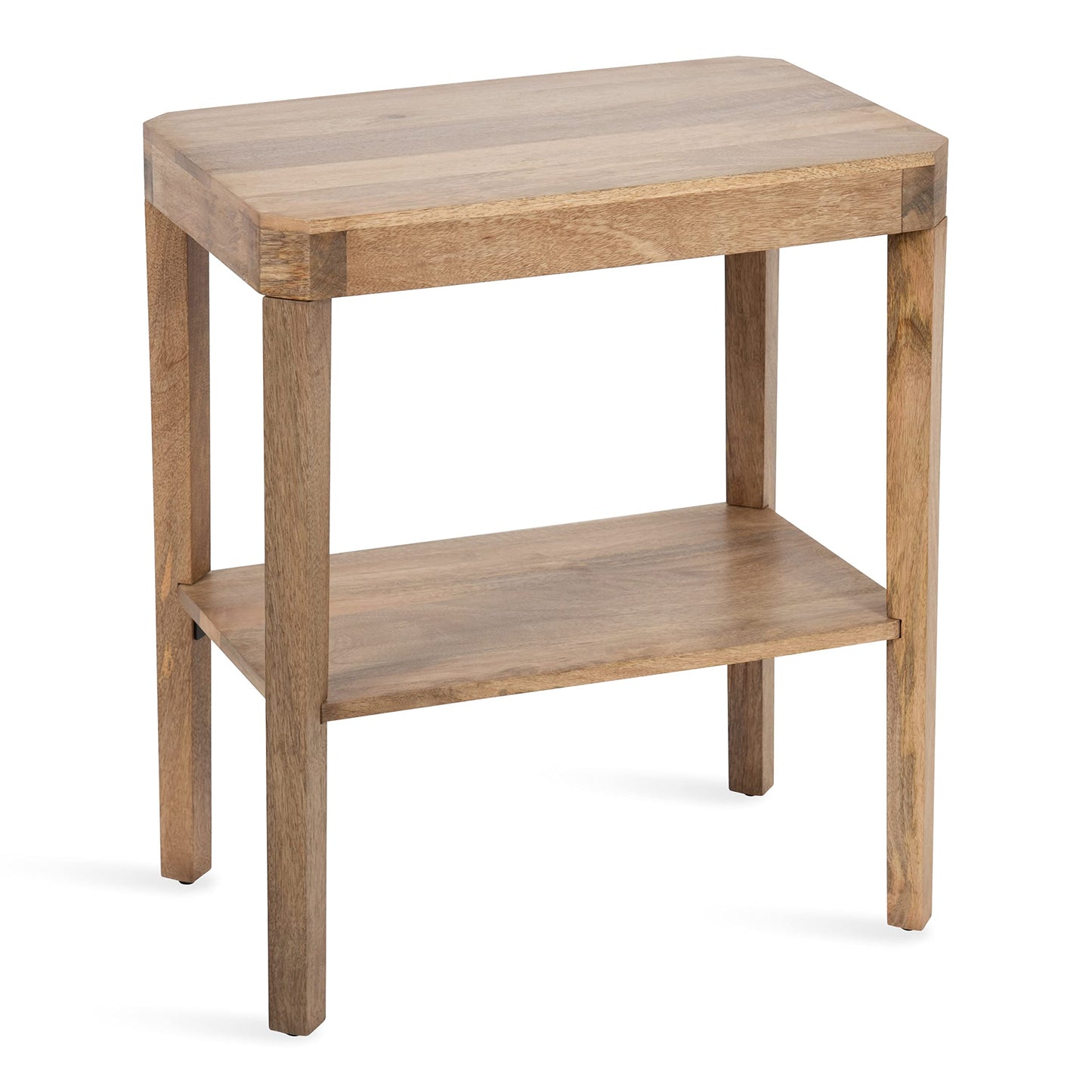 Kate and Laurel Talcott MidCentury TwoTier Rectangle Wood Side Table