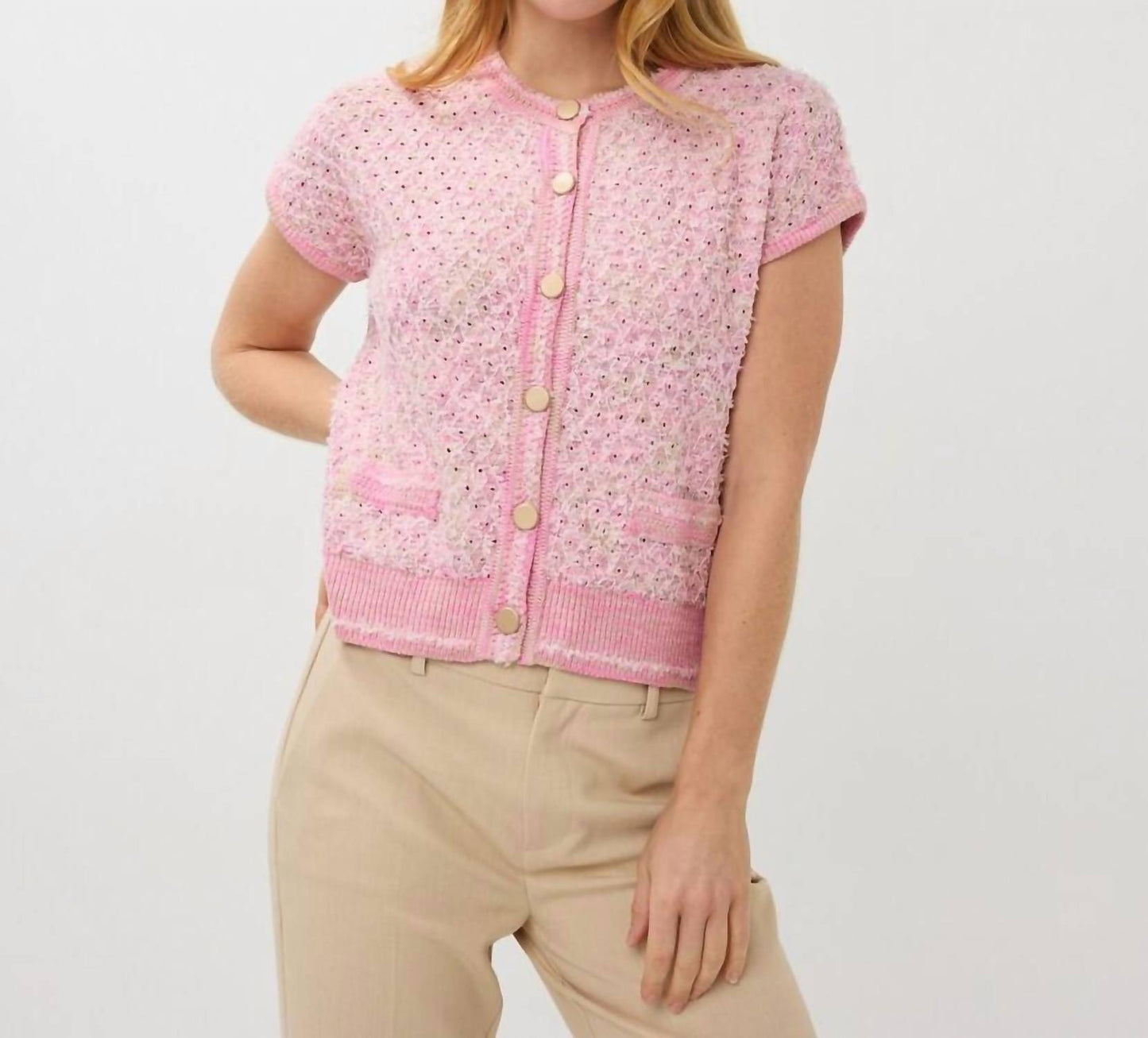 Esqualo - short sleeve cardigan