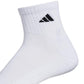adidas Men's Cushioned Quarter Extended 6 Pack Socks White Size 12-16
