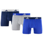 adidas Men's 3 Pk Climalite Boxer Briefs Blue Size Medium