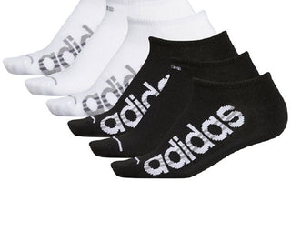 adidas Women's 6 Pk Superlite No Show Socks Black Size 4-10
