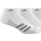 adidas Men's 6 Pk Athletic Cushioned Crew Socks White Size 6-12