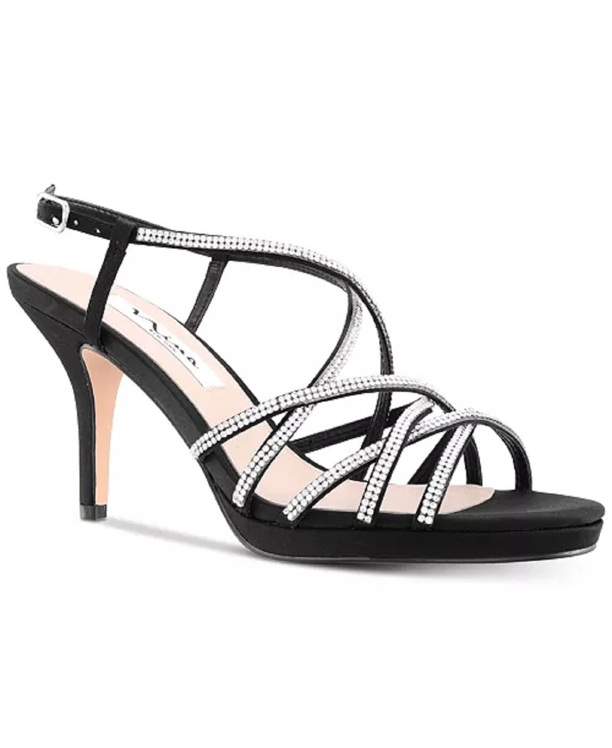 Nina Women's Vilma Evening Sandals Black Size 7 M