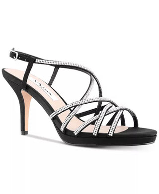 Nina Women's Vilma Evening Sandals Black Size 7 M
