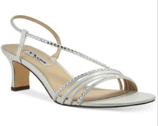 Nina Women's Gerri Strappy Slingback Sandal Gray Size 6.5 M