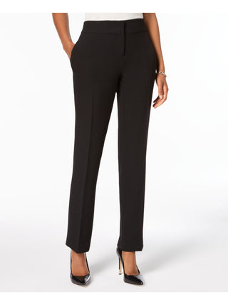 Kasper Women's Slim Straight Leg Modern Trousers Black Size 4