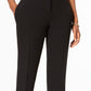 Kasper Women's Stretch Crepe Straight Leg Pants Black Size 6