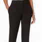 Kasper Women's Stretch Crepe Straight Leg Pants Black Size 8
