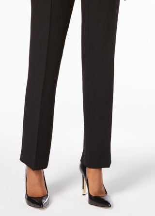 Kasper Women's Slim Straight Leg Trousers Black Size 10 Petite