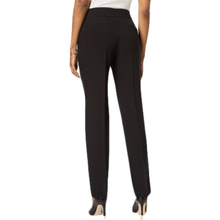 Kasper Women's Slim Straight-Leg Trousers Black