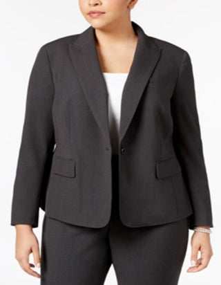 Anne Klein Women's Button Suit Separate Jacket Gray Size 18W