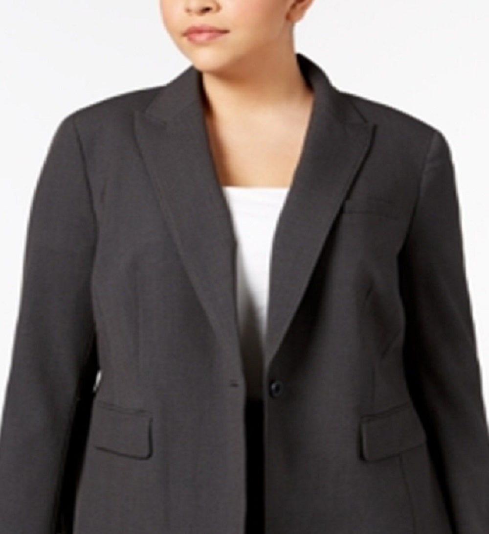 Anne Klein Women's Button Suit Separate Jacket Gray Size 18W