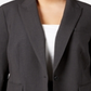 Anne Klein Women's Single Button Wear To Work Jacket Gray Size 24W