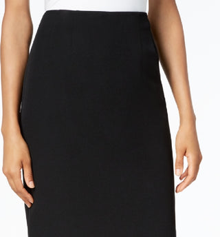 Kasper Women's Pencil Midi Skirt Black Size 2Petite