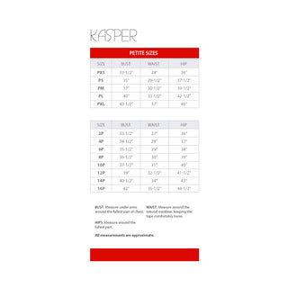 Kasper Women's Pencil Midi Skirt Black Size 6Petite