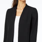 Kasper Women's Open Front Topper Jacket Black Size 6