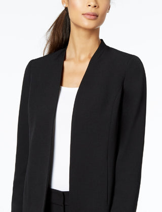 Kasper Women's Open Front Topper Jacket Black Size 6