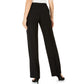 Kasper Women's Tab Waist Straight Fit Modern Dress Pants Black Size 16