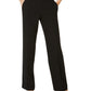 Kasper Women's Tab Waist Straight Fit Modern Dress Pants Black Size 16