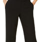 Kasper Women's Tab Waist Modern Dress Pants Black Size 8