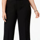 Kasper Women's Modern Dress Pants Black Size 16W